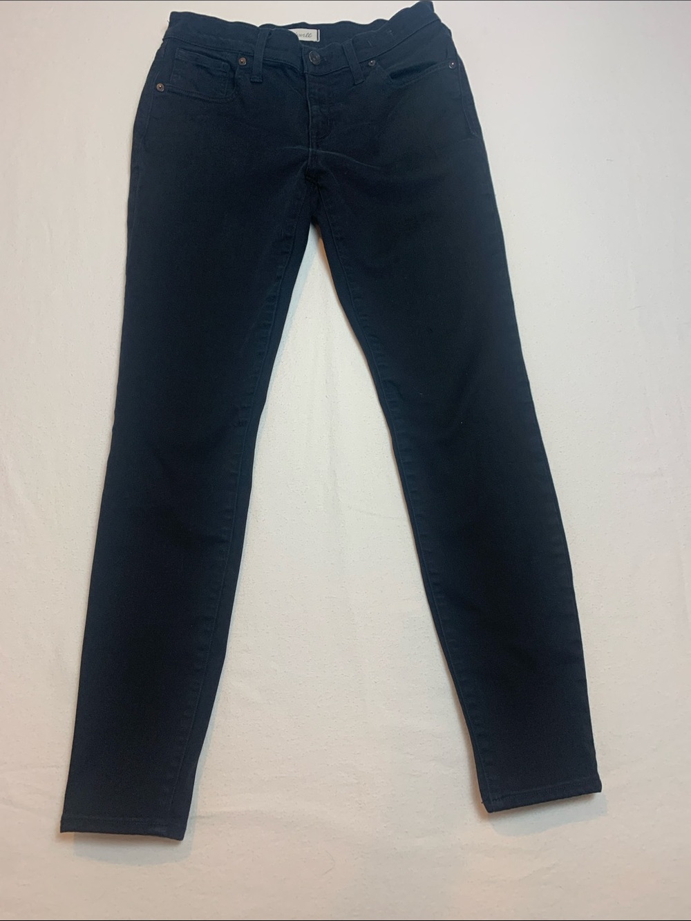 Madewell Womens 8” Skinny Black Jeans Size 28 EUC Approximate Inseam 27”‎